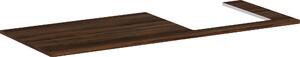 Hansgrohe Xelu Q Console avec découpe à droite, 1360x550, pour vasque à poser, polie, 54098630, 54098630