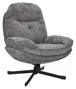 Poltrona Harper in tessuto grigio – 77x54x101 cm