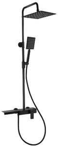 Set doccia Canyon - Nero - Set doccia con soffione a pioggia - Con doccetta
