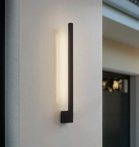 Lindby Applique LED Neano, 60 cm, nero, metallo, IP54