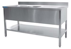 Mobile lavabo Saro con 2 vasche, lato sinistro - L 1800 x 700 mm