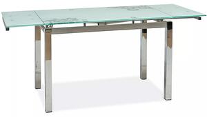 Tavolo GD-017 in vetro temperato bianco – 110/170x74x75 cm