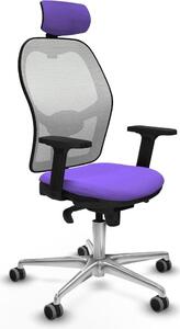 Sedia da ufficio con poggiatesta Piqueras y Crespo 2D086G2 Viola