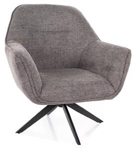 Poltrona Galia Brego in tessuto grigio – 86x77x75 cm
