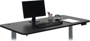 Piano di lavoro HWC-D40 per scrivanie, piano di lavoro, 160x80cm MVG ~ nero