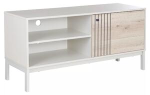 Mobile TV Frost RTV2 in off white + rovere alpino – 120x40x58 cm