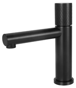 Rubinetto monocomando per lavabo, con finitura in acciaio inossidabile