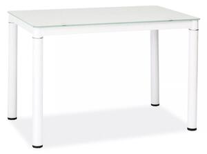 Tavolo Galant in vetro temperato bianco – 100x60x75 cm