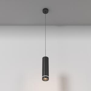 Lampada a sospensione a LED, metallo nero, bianco neutro