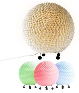 Lampada da tavolo a sfera LED RGB, decorata con conchiglie, 25 cm, modello BALI