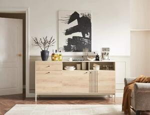Credenza Frost K1 – Off White + Rovere Alpino