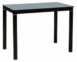 Tavolo Galant in vetro temperato nero – 100x60x75 cm