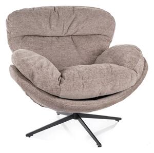 Poltrona Florence Raven – beige scuro / nero opaco