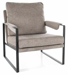 Poltrona Focus Brego – beige / nero opaco