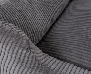 Cuccia per cani Knuffelwuff in velluto a coste con carattere intrecciato a mano Olivia M-L 85 x 63 cm Grigio