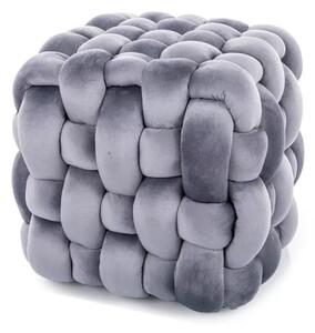 Pouf Faris Velvet – velluto grigio (tap. 252)