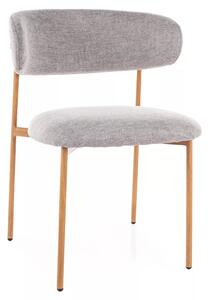 Sedia Elton D Brego grigia / rovere – 56x46x80 cm
