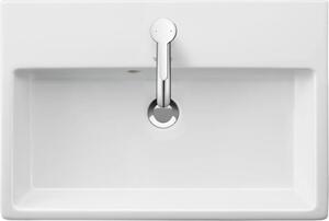 Duravit Vero Air - Lavabo 600x400 mm, con sfioratore, foro per rubinetto, bianco 2368600000