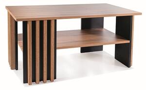 Tavolino Evita – rovere artisan / nero 100x60 cm