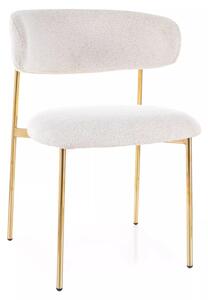 Sedia Elton Raven beige / oro – 56x46x80 cm