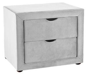 Comodino ET-002 Velvet – grigio chiaro Bluvel 03