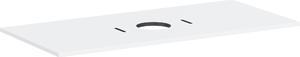 Hansgrohe Xilesa E Console avec découpe au centre pour lavabo à poser sans trou de robinetterie, 1180x550x16mm, 54277700, 54277700