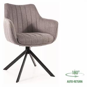 Sedia girevole Azalia Brego grigio chiaro – 61x44x86 cm