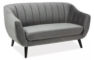 Divano 2 posti Elite 2 Velvet grigio – 153x85x83 cm