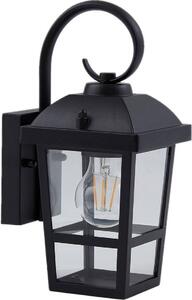 Lindby Eloane, lampada da parete per esterni, nero, acciaio inox, 29 cm