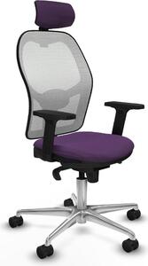Sedia da ufficio con poggiatesta Piqueras y Crespo 2D086N2 Viola