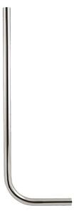 Tubo di scarico tecuro Ø 28 mm per valvola di scarico WC - ottone cromato 700 x 200 mm, diritto