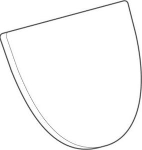 Coperchio orinatoio Geberit Visita cerniere ottone cromato, bianco
