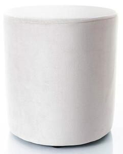 Pouf Doti B Velvet in velluto grigio chiaro – 38x38x42 cm