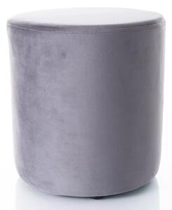 Pouf Doti B Velvet in velluto grigio scuro – 38x38x42 cm