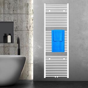 VILSTEIN radiatore da bagno, radiatore da bagno, radiatore per asciugamani attacco laterale e attacco centrale, radiatore a pannello, radiatore da bagno piatto, radiatore da bagno portasciugamani, bianco, 953W, 180x60 cm