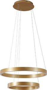 Lucande LED-Hängeleuchte Yonam, Ø 60 cm, 2-flg., oro, CCT