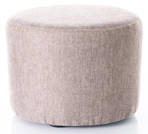 Pouf Doti A Brego in tessuto beige – 43x43x32 cm