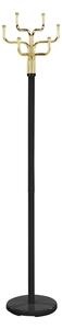 Appendiabiti Cosmic in metallo nero e oro – Ø30x176 cm