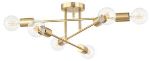 Lindby plafoniera Aloria, 6 luci, oro, metallo, E27