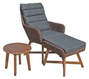 Garden Pleasure 970372 Garden Pleasure Calvia Loungesessel braun