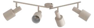 Faretto da soffitto Lindby Ovelia, beige, 80 cm, 4 luci, E27