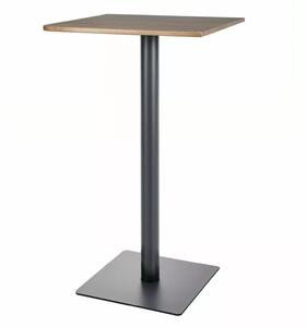 Tavolo bar BT006 in finitura rovere artisan e metallo nero opaco – 60x60x105 cm
