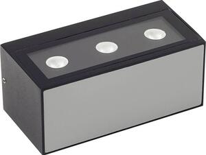 Lucande LED applique da esterno Selim, lunghezza 15,3 cm, nero