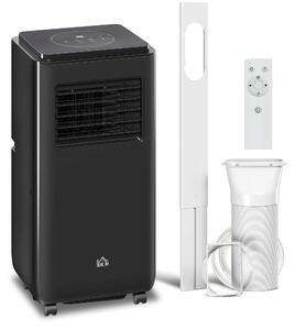 HOMCOM Condizionatore Portatile 950W con 5 Modalità e 3 Velocità, in Plastica ABS e Acciaio, 33x28x70.4 cm, Nero|Aosom
