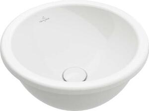 Villeroy & Boch Loop&Friends - Lavabo da incasso, diametro 390 mm, senza sfioratore, bianco alpino 4A590101