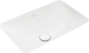 Villeroy & Boch Loop&Friends - Lavabo da incasso, 540x340 mm, senza sfioratore, CeramicPlus, bianco alpino 4A5701R1