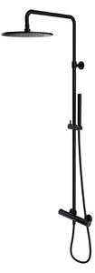 Omnires Y Y1244SUBL Set doccia con miscelatore termostatico, nero