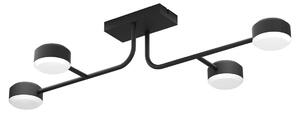 Eglo 900351 CLAVELLINA LED Plafoniera a 4 vie 4x6,8W 890x465mm Nero Bianco caldo dimmerabile