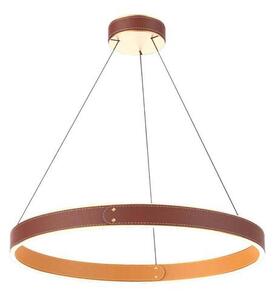 UNIQUE LEATHER R49.4W - Apparecchio LED a sospensione 47.8W (2400lm, 3000K) - Design moderno Ø61cm, Exclusive Lighting