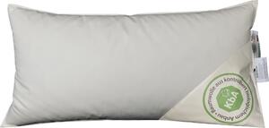Vitaschlaf® Bio-Luxe-KBA CUSCINO IN PIUME DI OCA BIOLOGICO Qualità tedesca 30% PIUME - PIATTO E SOTTILE - (40 x 80 cm)